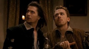 Gary Oldman and Tim Roth as Rosencrantz & Guildenstern, Or Guidenstern and Rosencrantz
