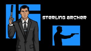 Sterling Archer in the opening credits of "Archer"