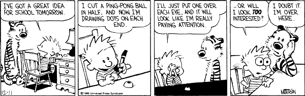 Calvin prepares for yet another appearance in apoplectic.me
