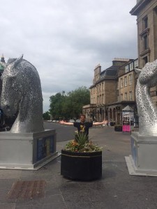 "West End Kelpies and West End boy"